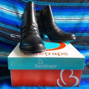 BRAND NEW Baretraps Black Ankle Boots